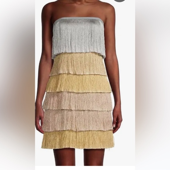 Milly Nuoir Metallic Fringe Minidress - Picture 5 of 10